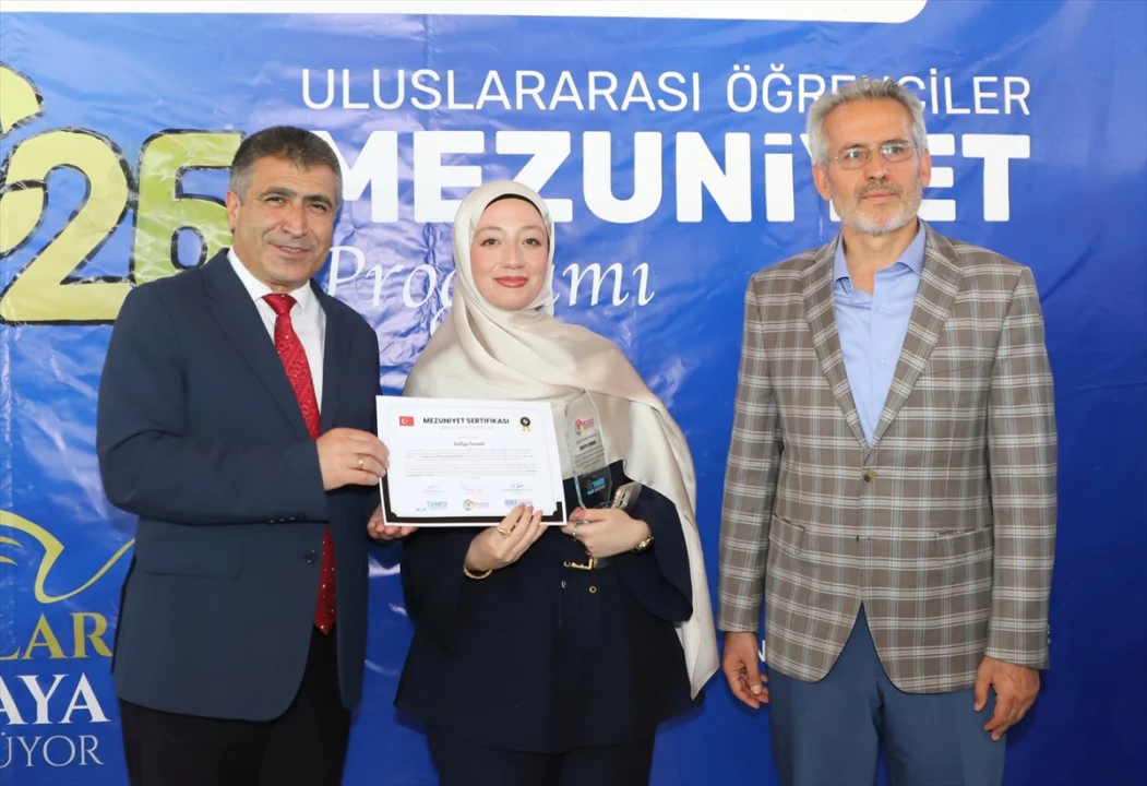 Nevşehir'de üniversitede eğitim gören uluslararası öğrenciler için mezuniyet töreni yapıldı