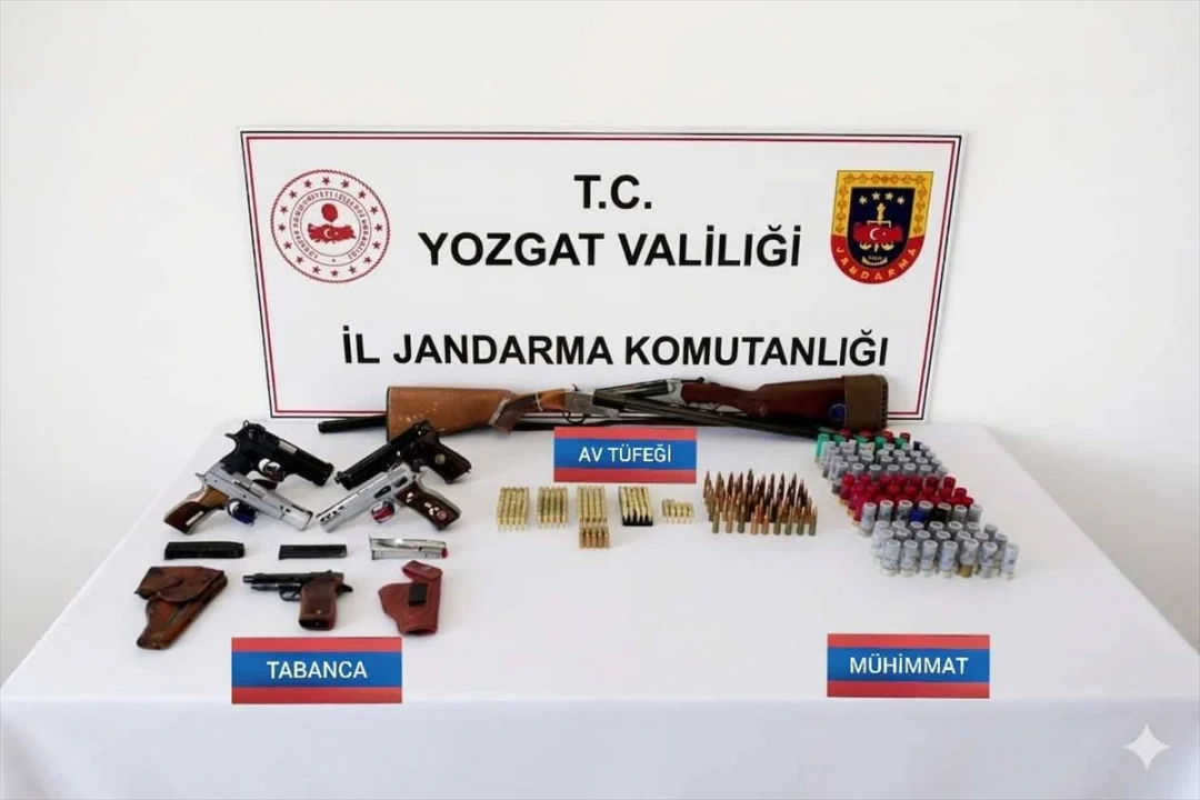 Yozgat'ta ruhsatsız silah operasyonunda 6 şüpheli yakalandı