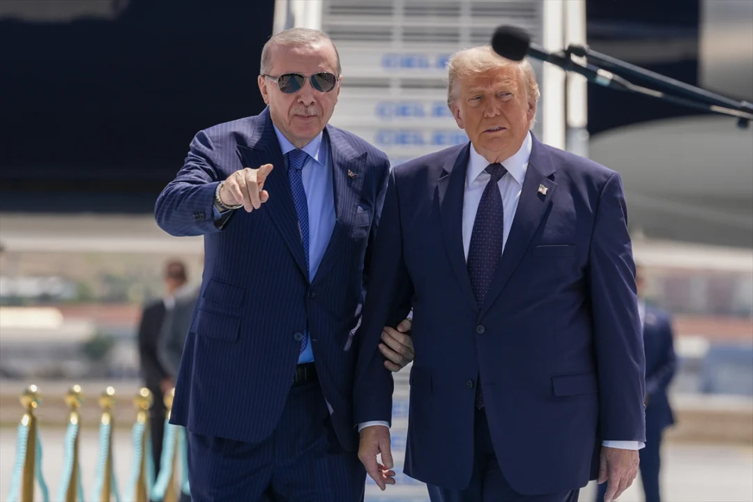 Cumhurbaşkanı Erdoğan, ABD Başkanı Trump'ı resmi törenle karşıladı