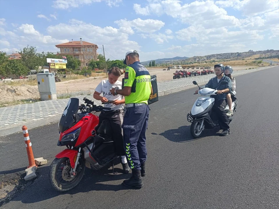 Nevşehir'de jandarma ekipleri ATV ve UTV denetimi yaptı