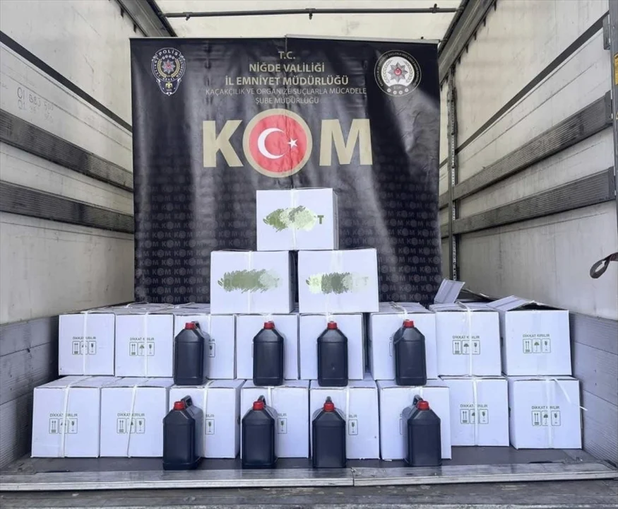 Niğde'de sahte içki operasyonunda 6 zanlı yakalandı