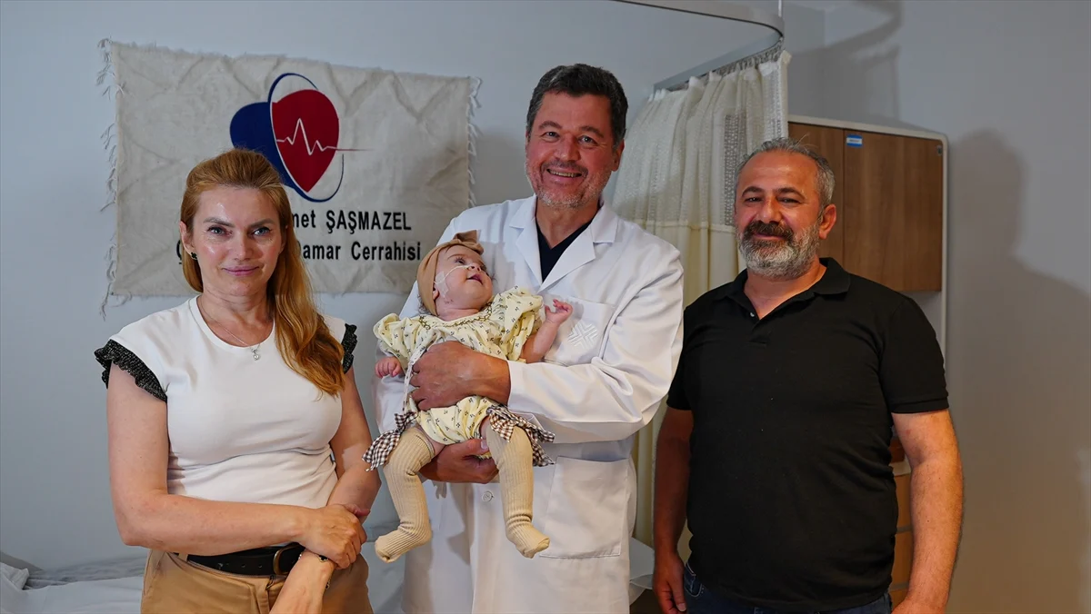Anne karnında kalp hastalığı teşhis edilen Elif bebek uygulanan tedaviyle sağlığına kavuştu