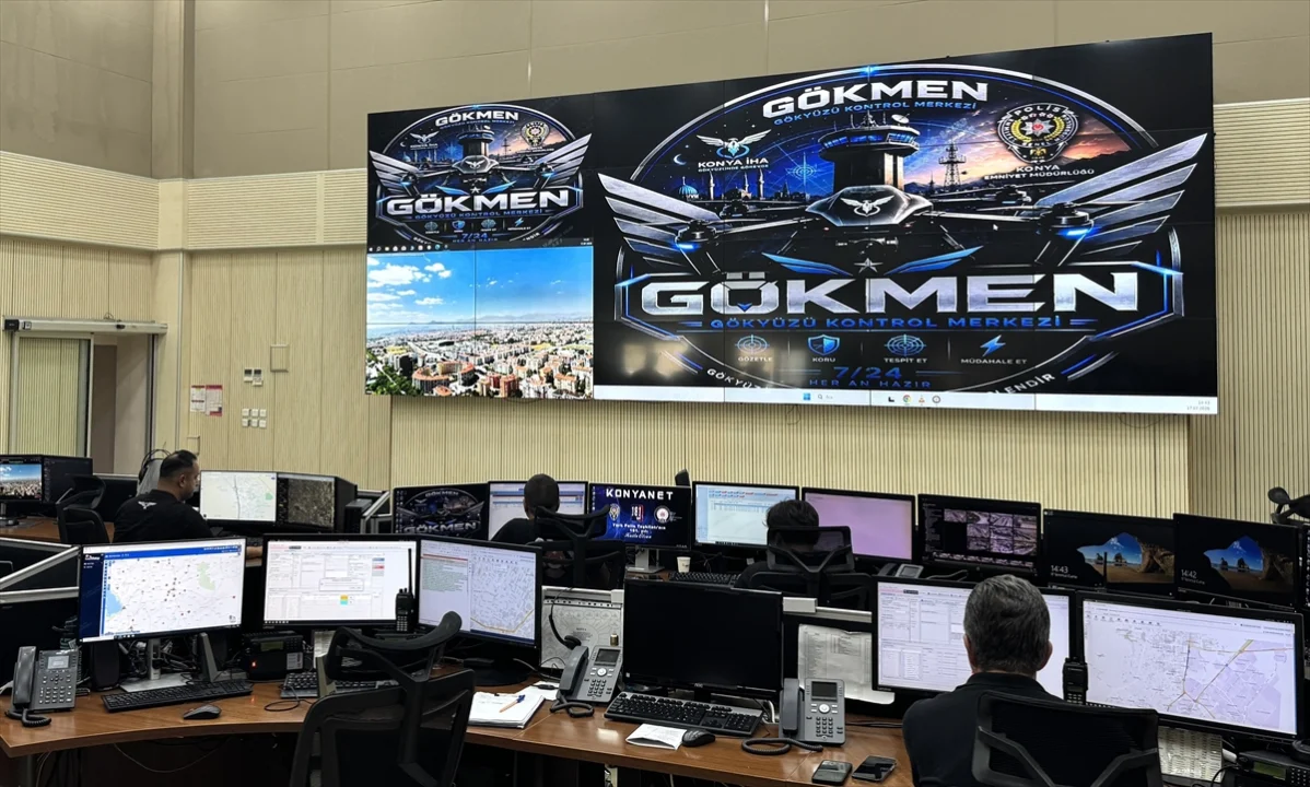 Yapay zeka destekli "Gökmen" dron sistemi, Konya'nın kent güvenliğine katkı sağlayacak