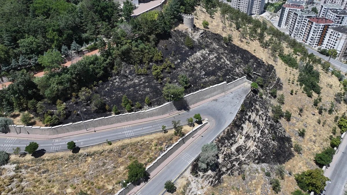 Kayseri'de otluk alanda çıkan yangın söndürüldü
