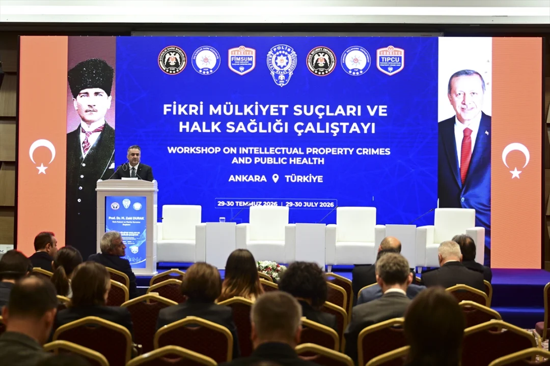 TÜRKPATENT Başkanı Durak "Fikri Mülkiyet Suçları ve Halk Sağlığı Çalıştayı"nda konuştu