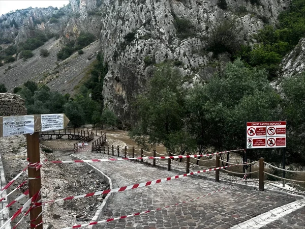 Kazankaya Kanyonu su seviyesinin artmasından dolayı geçici olarak ziyarete kapatıldı