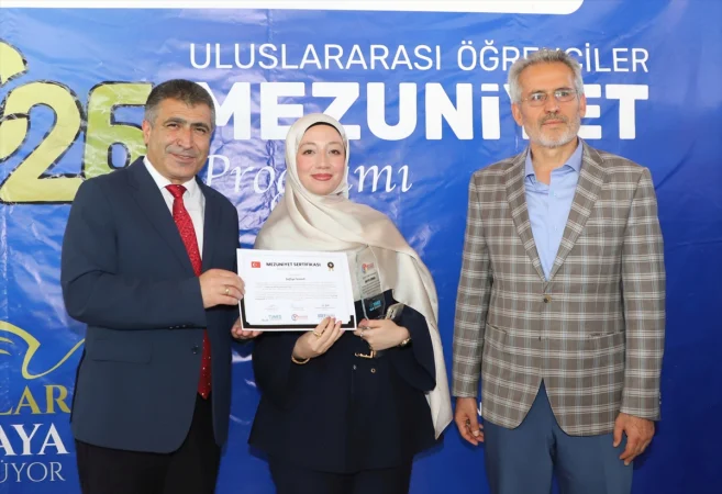 Nevşehir'de üniversitede eğitim gören uluslararası öğrenciler için mezuniyet töreni yapıldı