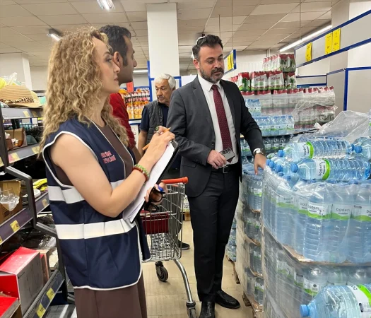 Kırşehir'de ambalajlı su ve maden suyu fiyatları denetlendi
