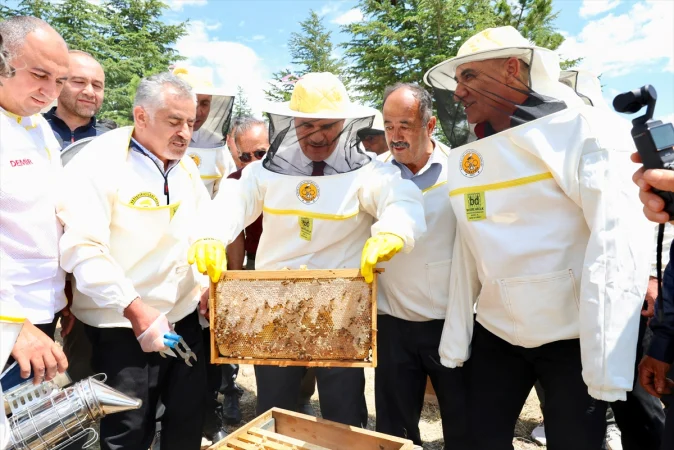 Beyşehir'de bal hasadı yapıldı