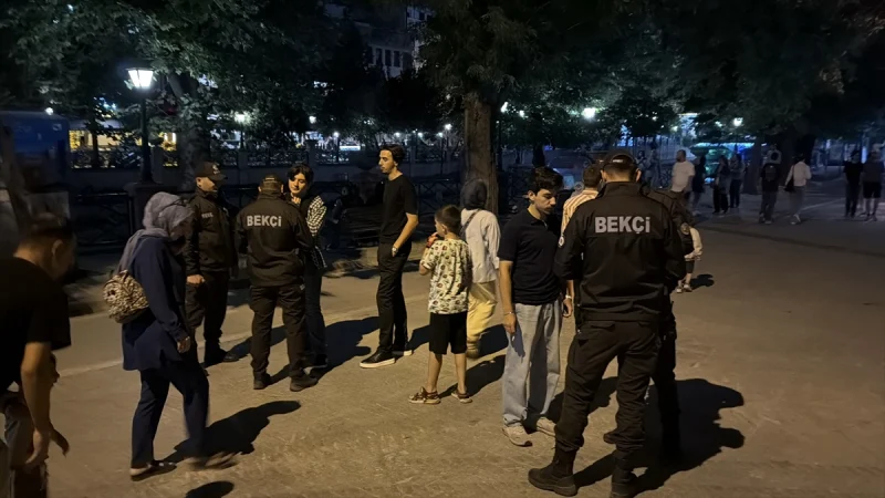 Eskişehir'de çarşı ve mahalle bekçileri denetim gerçekleştirdi