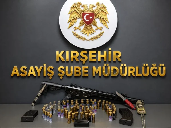 Kırşehir'de ruhsatsız silah ve uyuşturucu operasyonlarında 14 zanlı yakalandı