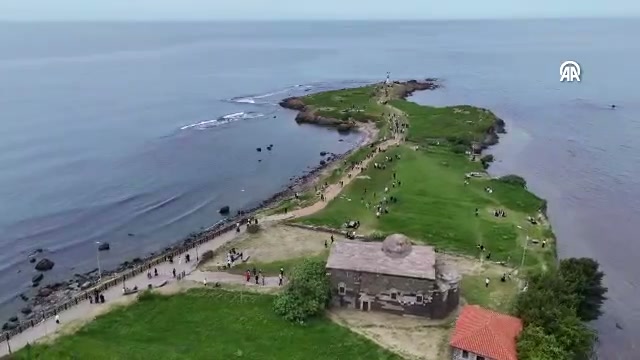 Ordu'da Yason Burnu bayram tatilinde ziyaretçilerini ağırlıyor